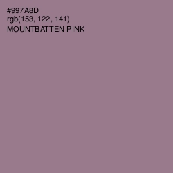 #997A8D - Mountbatten Pink Color Image